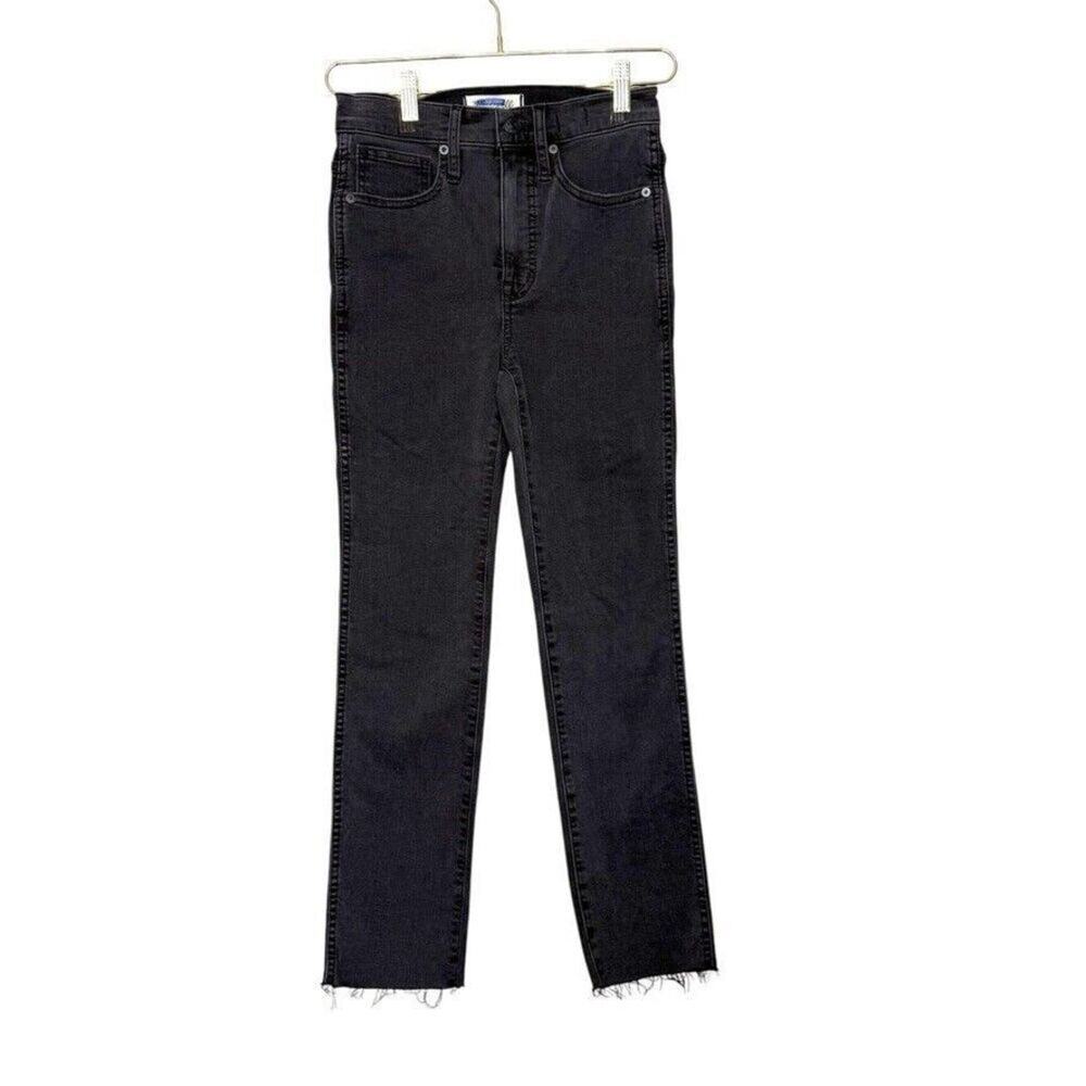 Madewelle Mid Rise Skinny Skinny Jeans Women 24‎ Black Denim Stretch Casual